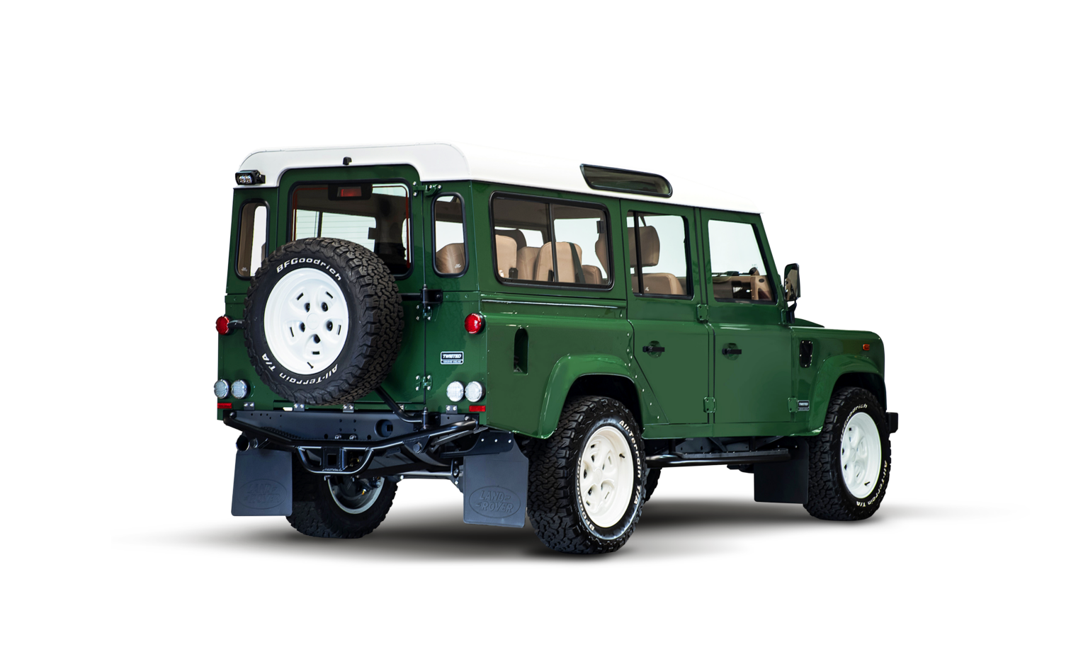 Defender 110 TD5 Green Qtr Rear