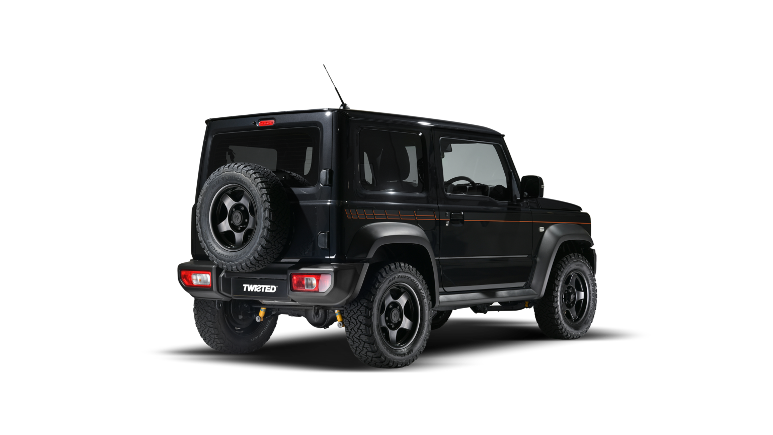 Jimny Black Rear Three Quarter 1600x900