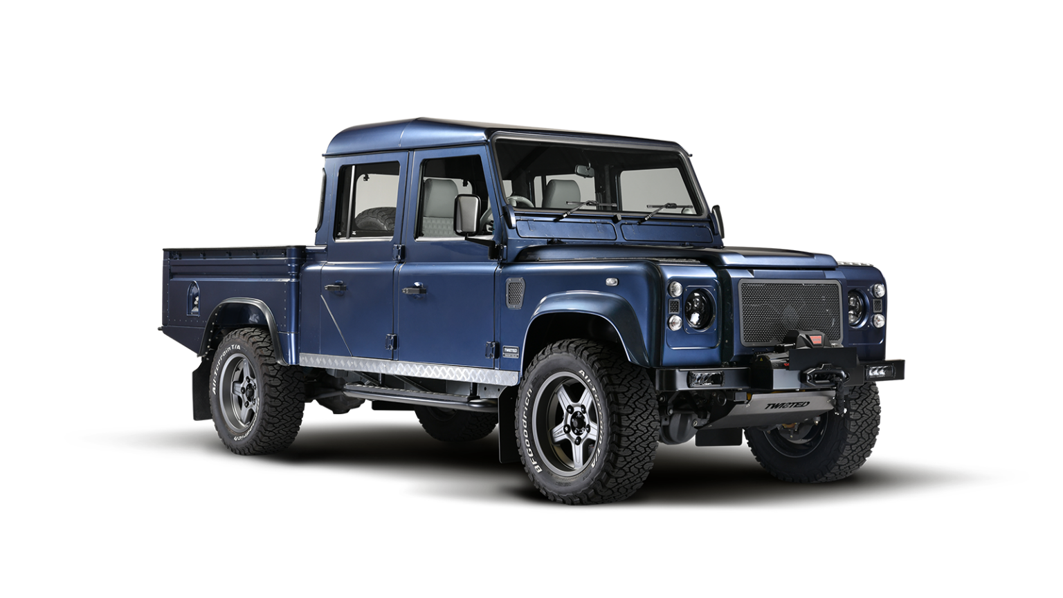 T130 Blue Pickup Front Qtr