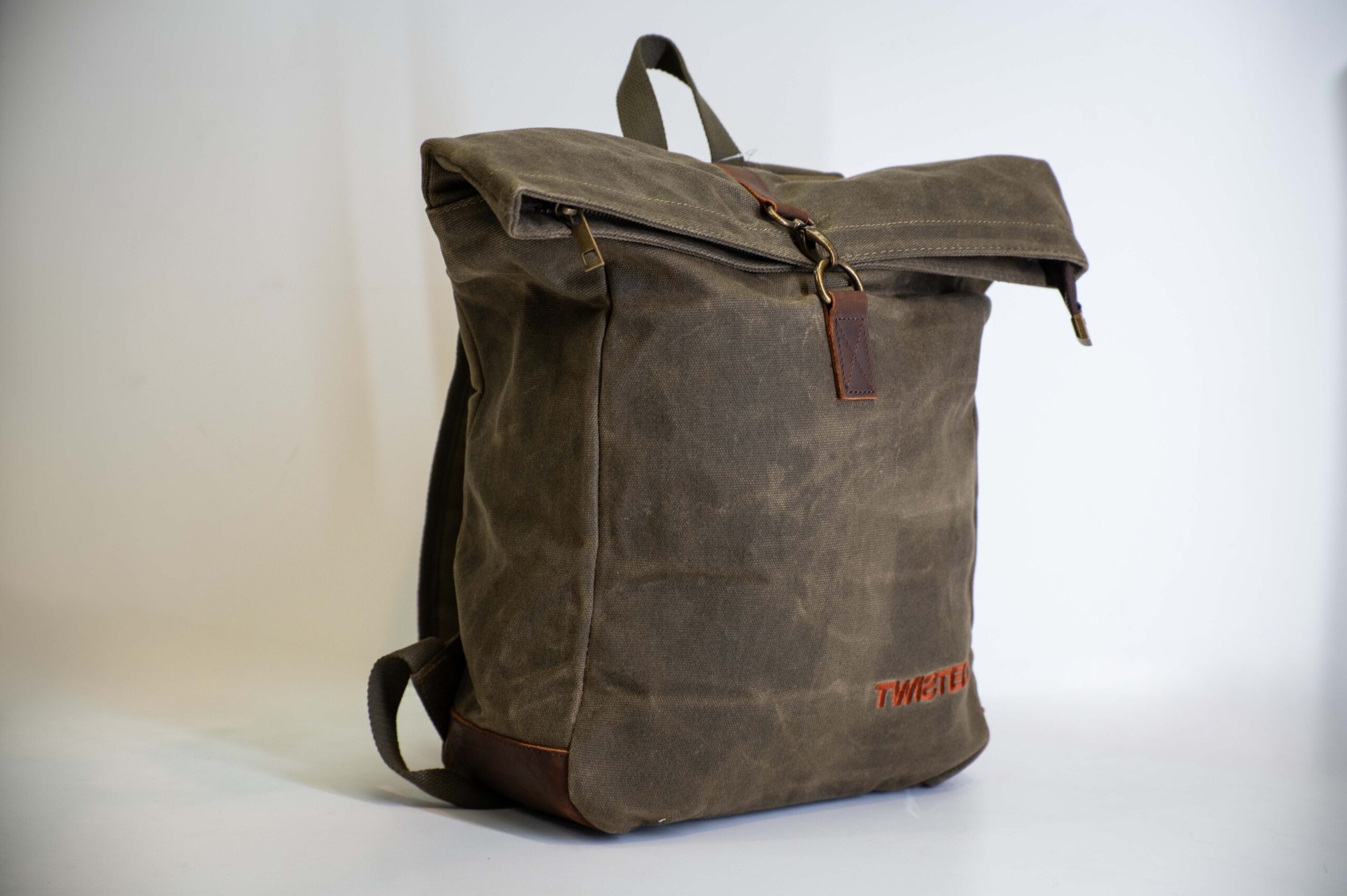 Twisted Vintage Canvas Waxed Backpack