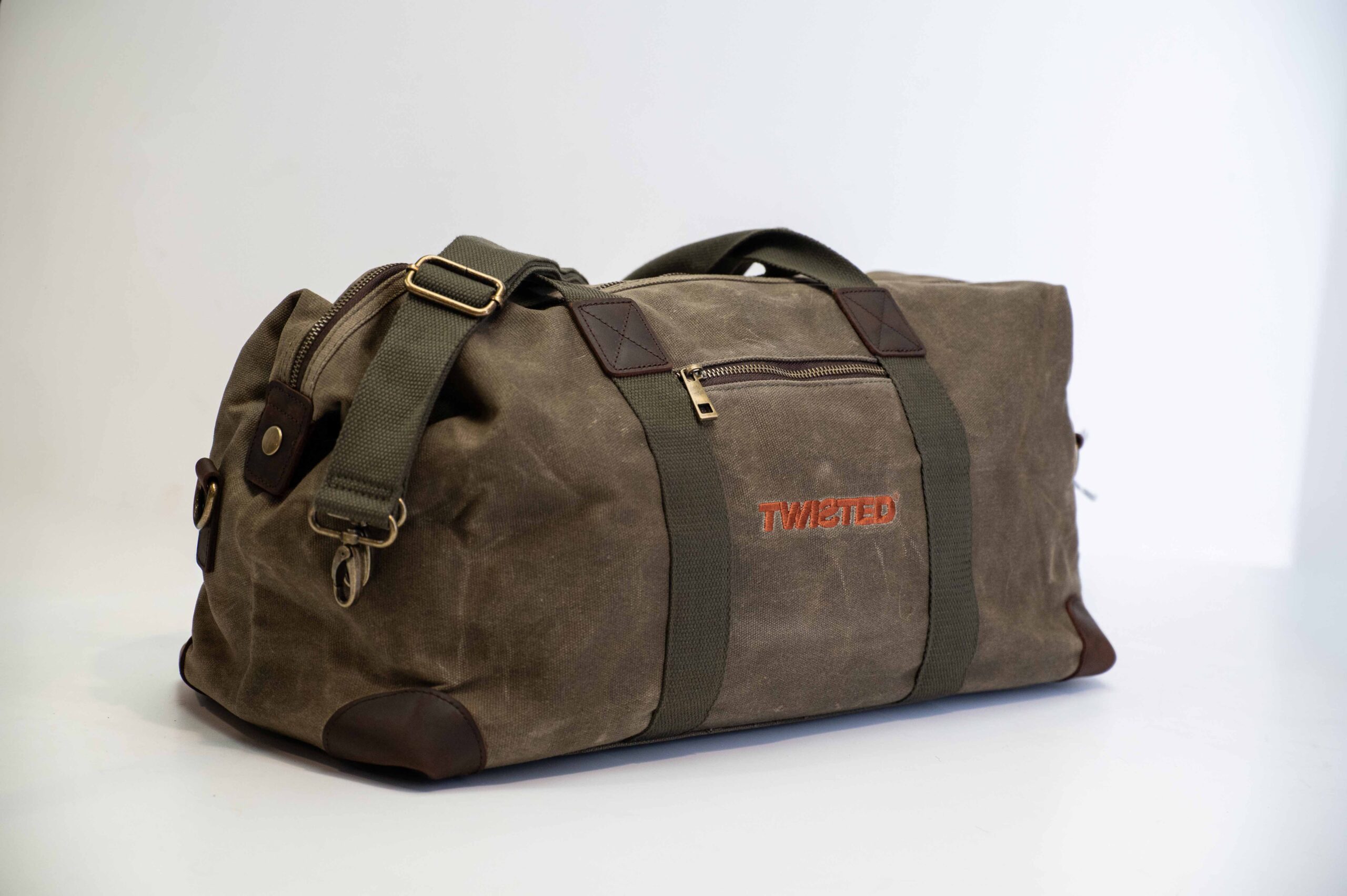 Twisted Vintage Waxed Canvas Duffle Bag